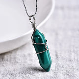 Amethyst Dot Pendant Couple Necklace DIY Jewelry