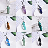 Amethyst Dot Pendant Couple Necklace DIY Jewelry