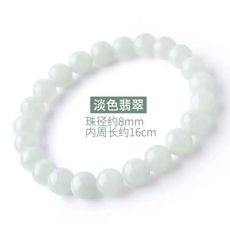 Natural Emerald Beads Bracelet Necklace Set