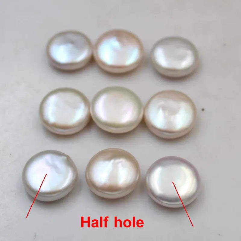 Natural Freshwater Pearl Loose Bead Baroque Non-porous Round Pearl Loose Beads