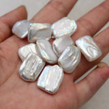 Natural Freshwater Pearl Loose Beads Baroque Rectangular Pearl Bead