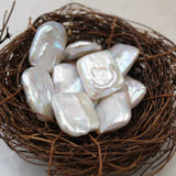 Natural Freshwater Pearl Loose Beads Baroque Rectangular Pearl Bead