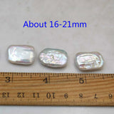 Natural Freshwater Pearl Loose Beads Baroque Rectangular Pearl Bead