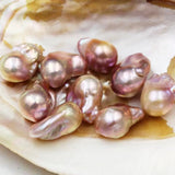 Natural Freshwater Pearls 17~24mm Baroque Deer Purple Beads DIY Jewelry