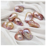 Natural Freshwater Pearls 17~24mm Baroque Deer Purple Beads DIY Jewelry
