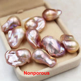 Natural Freshwater Pearls 17~24mm Baroque Deer Purple Beads DIY Jewelry