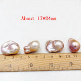 Natural Freshwater Pearls 17~24mm Baroque Deer Purple Beads DIY Jewelry
