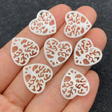 Natural Shell Heart Pendant DIY Jewelry Making Charms Accessories