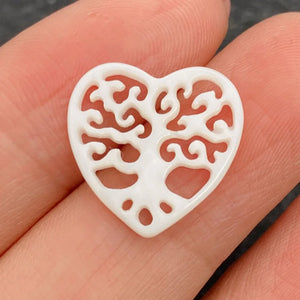 Natural Shell Heart Pendant DIY Jewelry Making Charms Accessories