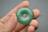 Round Donut Shape Gemstone Pendants for Necklace