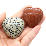 1pc Natural Heart Shaped Stone Rose Quartz Agate Crystal Love Healing Gemstones