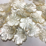 Natural Pearl Shell 25-30mm Large Shell Flower Jewelry DIY Necklace
