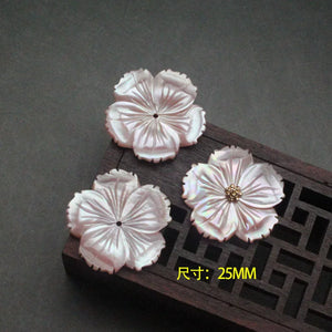 Natural Pearl Shell 25-30mm Large Shell Flower Jewelry DIY Necklace