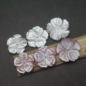 Natural Pearl Shell 25-30mm Large Shell Flower Jewelry DIY Necklace