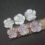 Natural Pearl Shell 25-30mm Large Shell Flower Jewelry DIY Necklace
