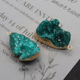 Natural Semi-precious Stone Crystal Pendants DIY Necklace Bracelets 20-36mm