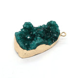 Natural Semi-precious Stone Crystal Pendants DIY Necklace Bracelets 20-36mm