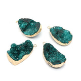 Natural Semi-precious Stone Crystal Pendants DIY Necklace Bracelets 20-36mm