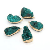 Natural Semi-precious Stone Crystal Pendants DIY Necklace Bracelets 20-36mm