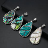 Natural Shell Water Droplet Shape Pendant for DIY Jewelry Making