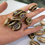 Natural Snail Shell Pendant Beads DIY Retro Necklace Crafts Gift Making