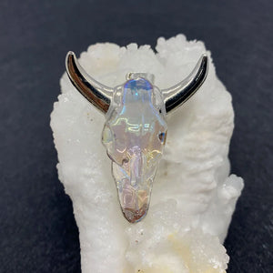 Natural Stone Acrylic Bull Head Pendant for DIY Jewelry Making