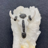 Natural Stone Cow Skull Pendant DIY Necklace