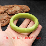 Natural Green Jade Bangle Bracelet for Women