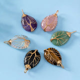 Natural Amethyst Quartz Tree of Life Crystal Pendant Necklace