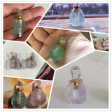 Green Fluorite Crystal Healing Stone Necklace Pendant