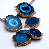 Handmade Amethysts Green Coffee Crystal Necklace Pendant