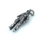 316L Stainless Steel Astronaut Necklace Pendant Men Women Space Gift