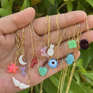 Opal Moon/Heart Pendant Necklace 925 Silver. Lovely Minimalism Jewelry