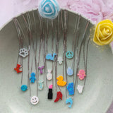 Opal Moon/Heart Pendant Necklace 925 Silver for Women - Minimalist Jewelry