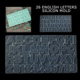 Large Alphabet & Numbers Silicone Mould for Resin Epoxy Jewelry DIY