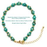 African Turquoise Wheel Beads Bracelet for Daily Wear
