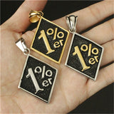 1% Biker Golden Silver Pendant Stainless Steel Polishing Hot Pendant