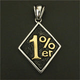 1% Biker Golden Silver Pendant Stainless Steel Polishing Hot Pendant
