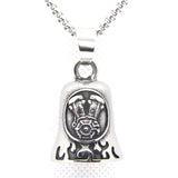1pc Motor Engine Bell Pendant Stainless Steel Biker Style