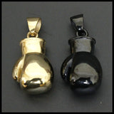 Golden Huge Boxing Glove Pendant 316L Stainless Steel Men Glove Pendant
