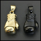 Golden Huge Boxing Glove Pendant 316L Stainless Steel Men Glove Pendant