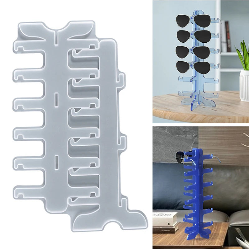 Resin Epoxy Layers Sunglasses Organizer Mold DIY Display Stand Storage Rack