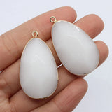 Natural Semi-precious Stone Crystal Pendant for Jewelry Making