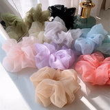 Oversized Organza Hair Ring Head Rope Elastic Hair Rope