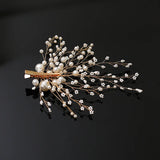 Pearl Beads Barrettes Bridal Headdress Wedding Hair Clip