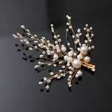 Pearl Beads Barrettes Bridal Headdress Wedding Hair Clip