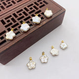 1pc Freshwater Flower Shape Pearl Pendant DIY Jewelry Making