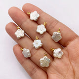 1pc Freshwater Flower Shape Pearl Pendant DIY Jewelry Making