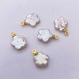 1pc Freshwater Flower Shape Pearl Pendant DIY Jewelry Making