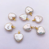 Freshwater Heart-shaped Pearl Necklace Pendant DIY Jewelry Charm